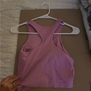 Lululemon Athletica Mauve Ribbed Tank Top